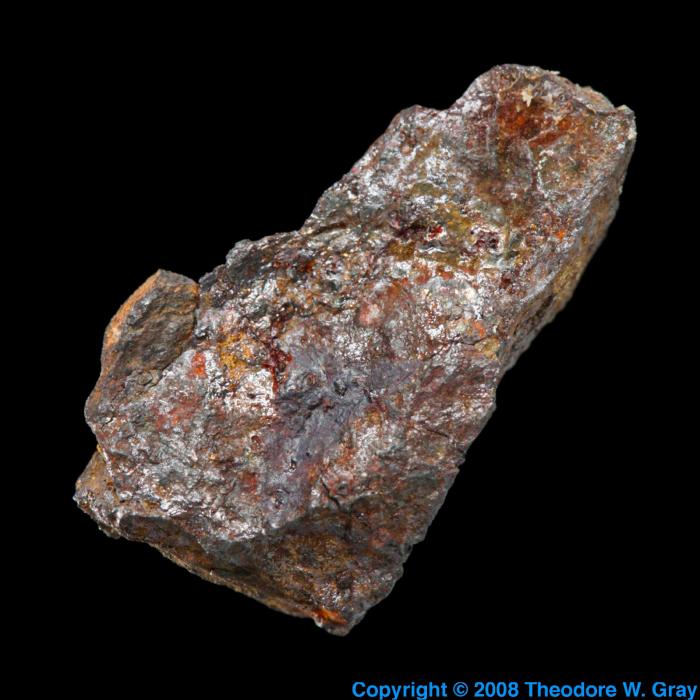 Sample of the element Iron in the Periodic Table